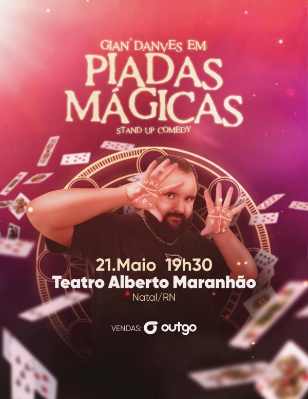 Imagem do evento GIAN DANVES EM "PIADAS MÁGICAS"