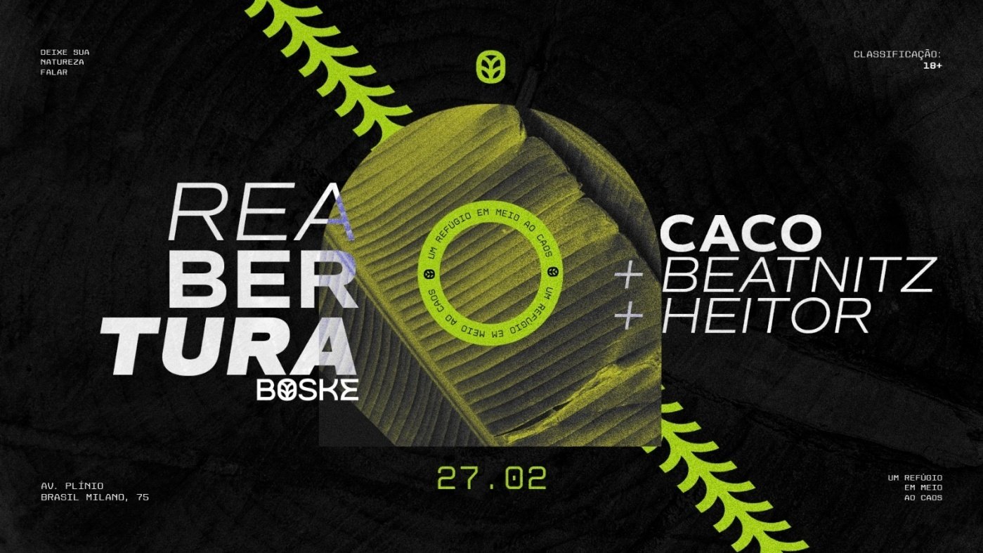 BOSKE // REABERTURA // 27/02 - SEXTA-FEIRA em Porto Alegre - Sympla