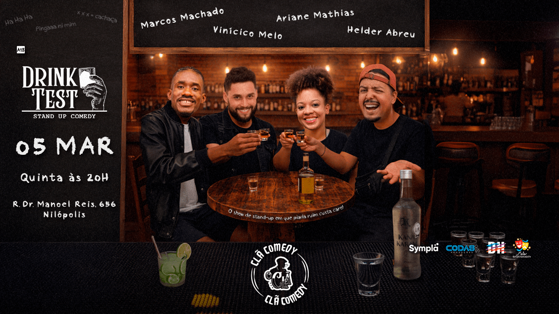 DRINK TEST - SHOW DE COMÉDIA EM NILÓPOLIS!