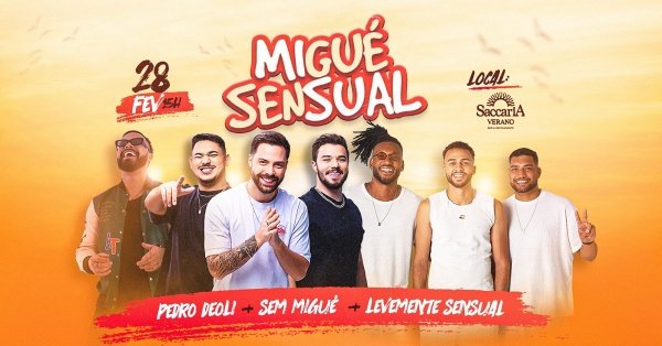 Imagem do evento Migué Sensual - 3ª Edição