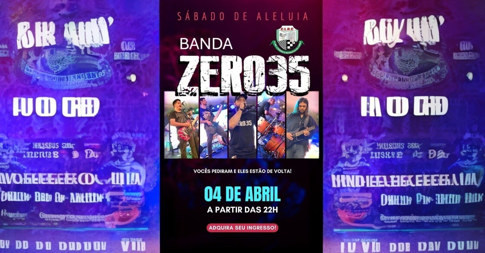 SÁBADO DE ALELUIA - BANDA ZERO35 - Cambuí, MG