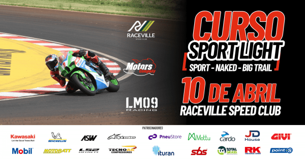 Imagem do evento CURSO SPORT LIGHT - RACEVILLE SPEED CLUB (Brotas/SP) - 10/04/2026