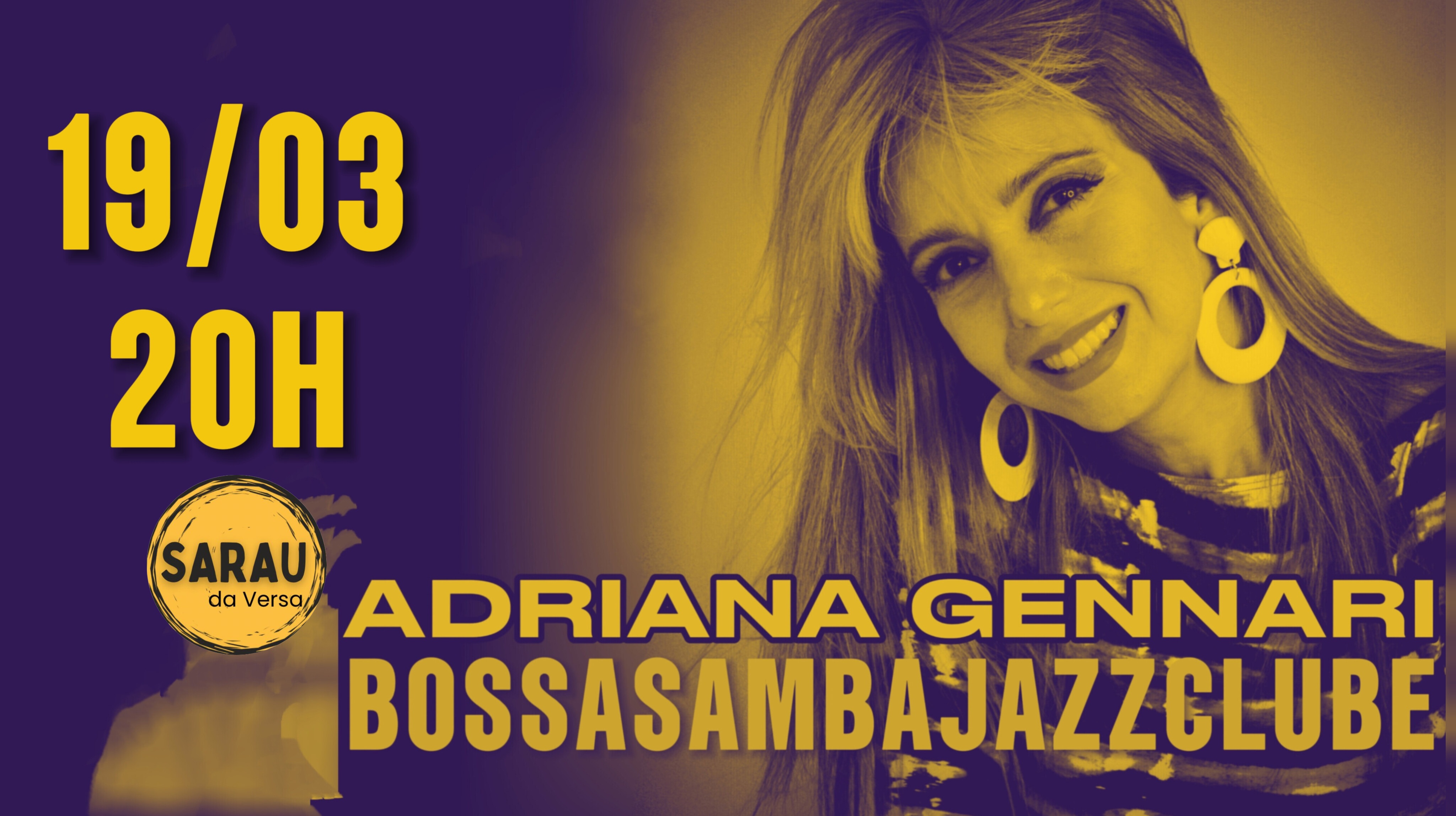 BOSSA, SAMBA E JAZZ CLUBE com ADRIANA GENNARI - Araraquara, SP