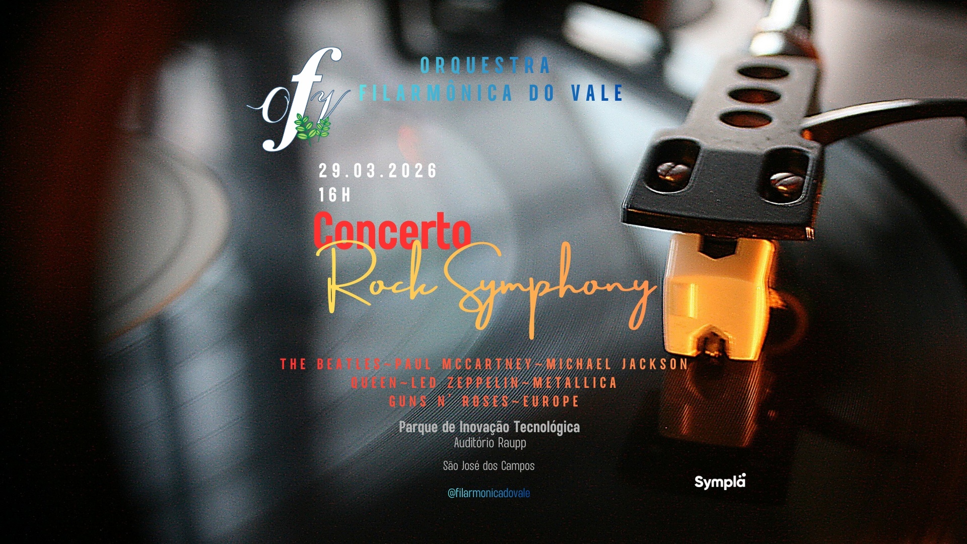 Concerto: Rock Symphony | 29/Mar - 16h | PIT - SJC - São José dos Campos, SP