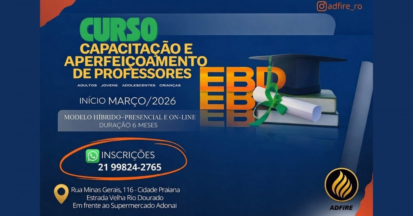 Curso de Capacitação e Aperfeiçoamento de Professores EBD - Formação Completa