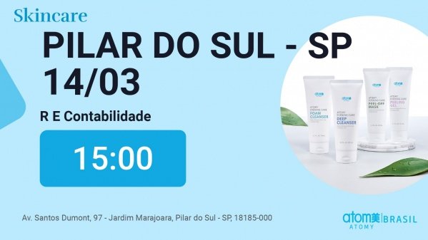 Imagem do evento Skincare com produtos Coreanos - Pilar do Sul / SP