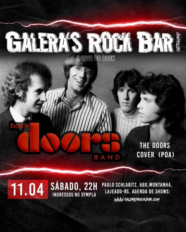 Imagem do evento BackDoors Band no Galera's!