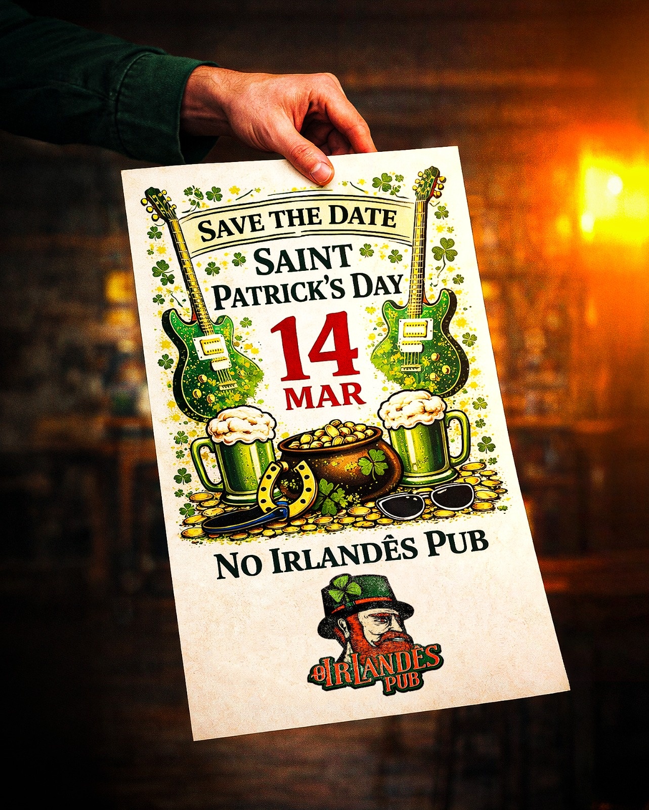 14/03 - St Patrick's Day do Irlândes Pub - Campo Grande, MS
