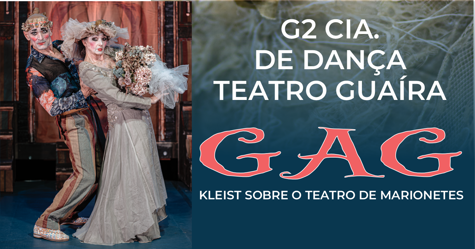 Image for the event: GAG  Uma livre adaptação de Heinrich Von Kleist sobre o Teatro de Marionetes - G2 Cia. de Dança