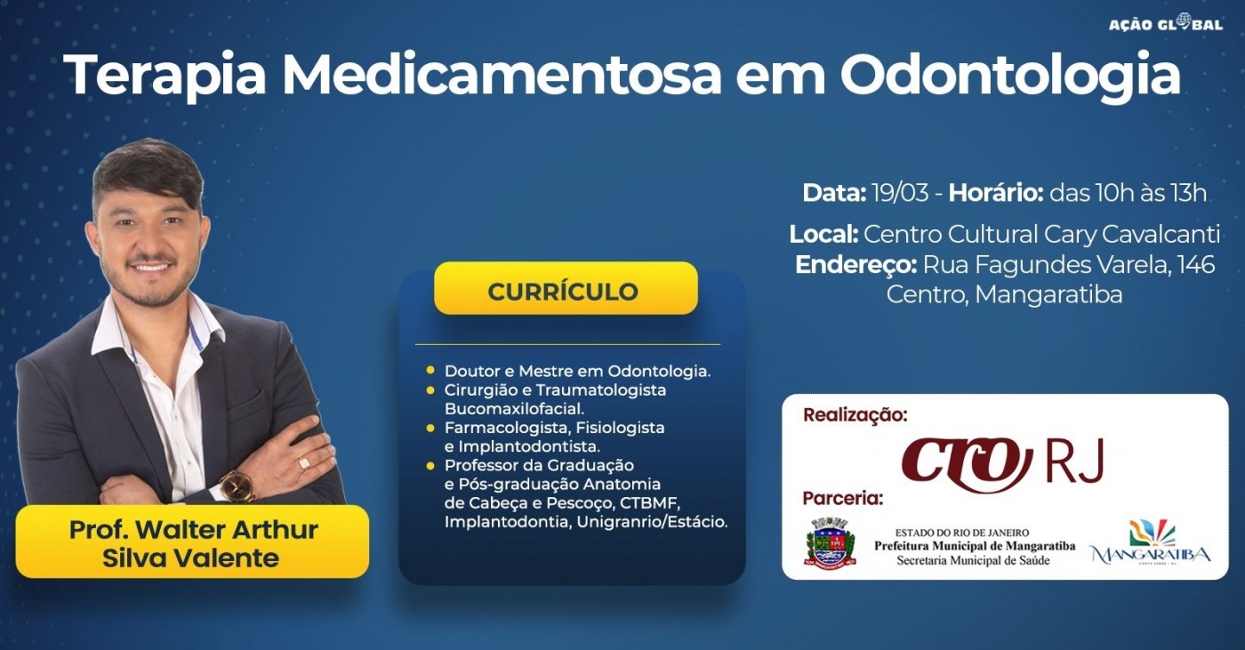 Terapia Medicamentosa em Odontologia - Mangaratiba