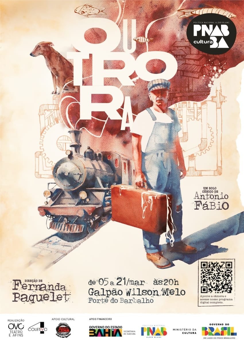 Outrora Outrora, espetáculo solo de Antonio Fábio em Salvador - Sympla