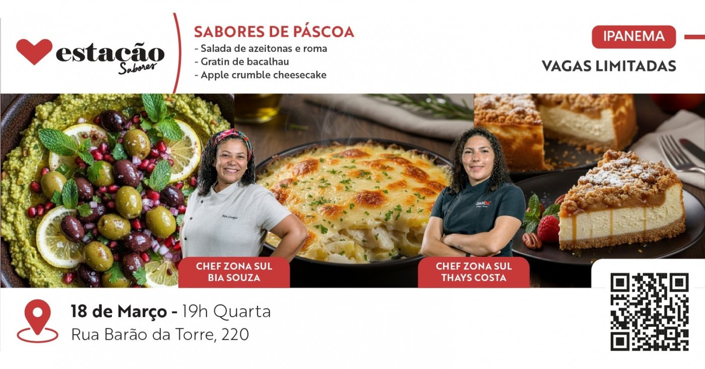 Salada de azeitona e romã, Gratin de Bacalhau e Apple crumble cheesecake