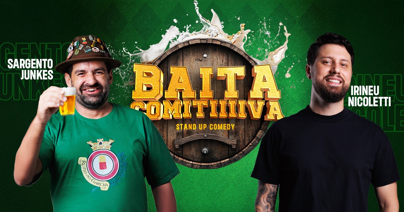 Sargento Junkes e Irineu Nicoletti - a Baita Comitiva em Rio do Sul