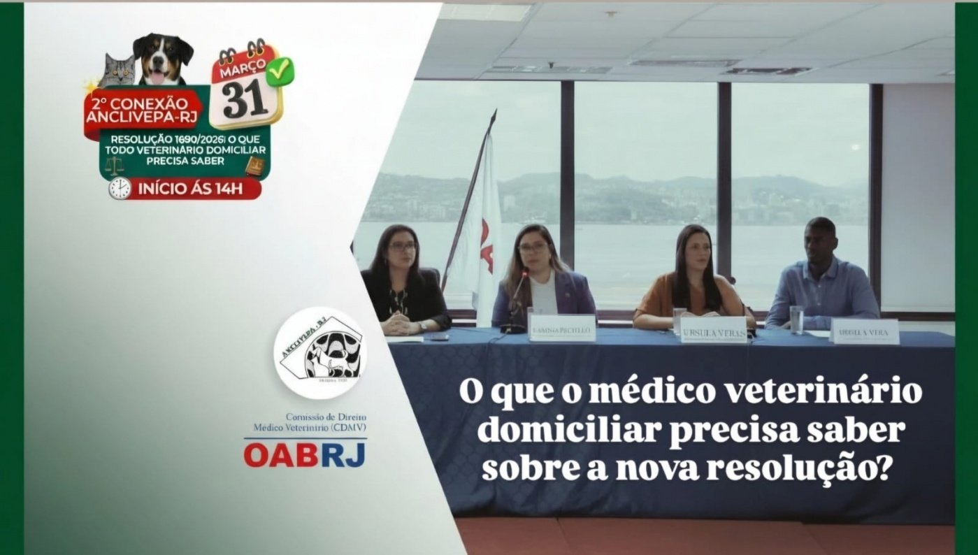 Segundo conexão Anclivepa RJ- o que todo medico veterinario domiciliar precisa saber?