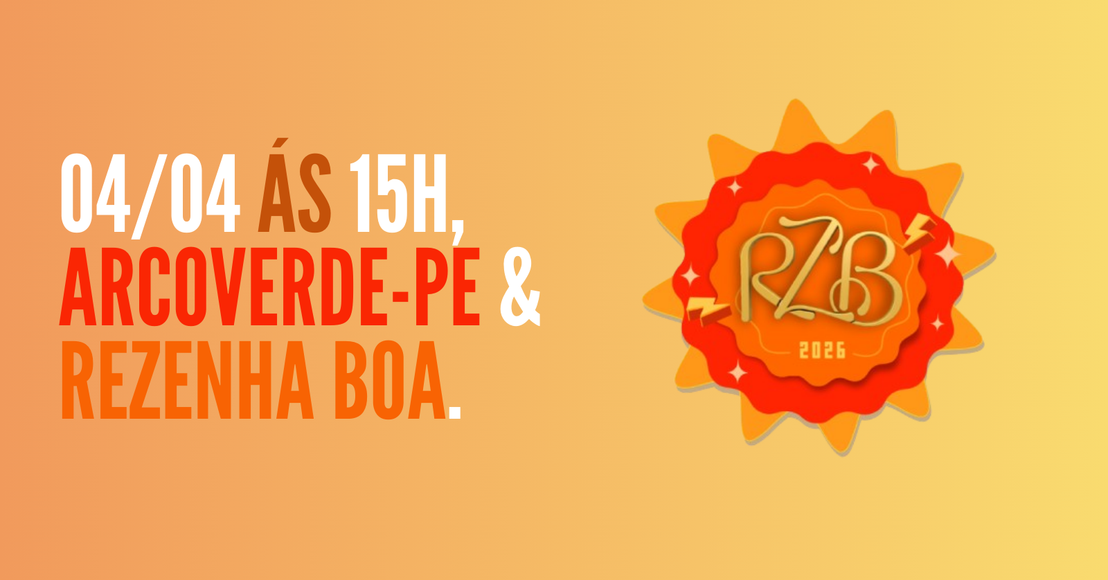 REZENHA BOA - Arcoverde, PE