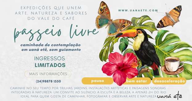 PASSEIO LIVRE ADULTO - CAMINHADA DE CONTEMPLAÇÃO EM UANÁ ETÊ - 19 A 23 DE MARÇO 2026