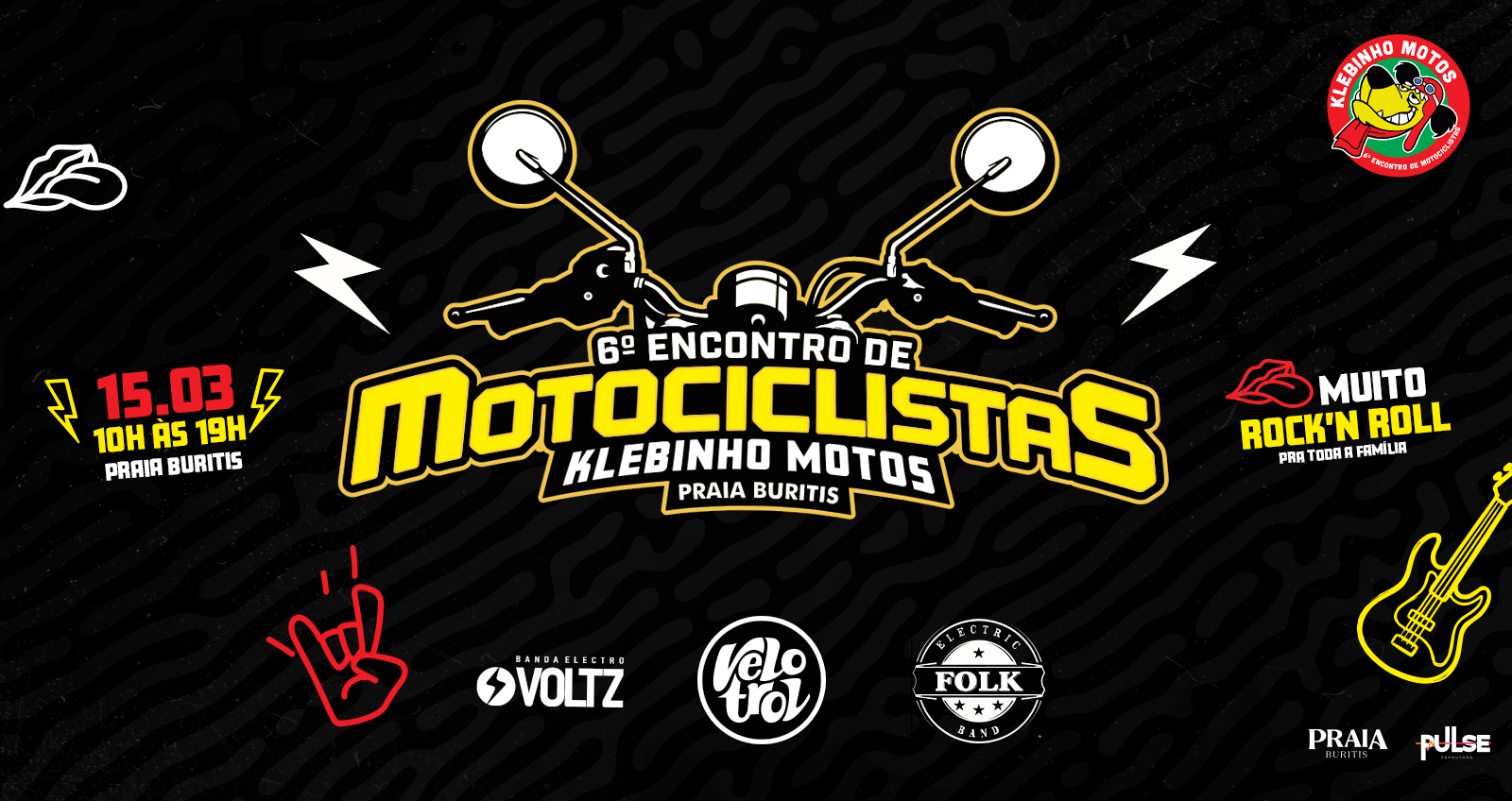 6º Encontro de Motociclistas no Praia Buritis - Klebinho Motos - Belo Horizonte, MG