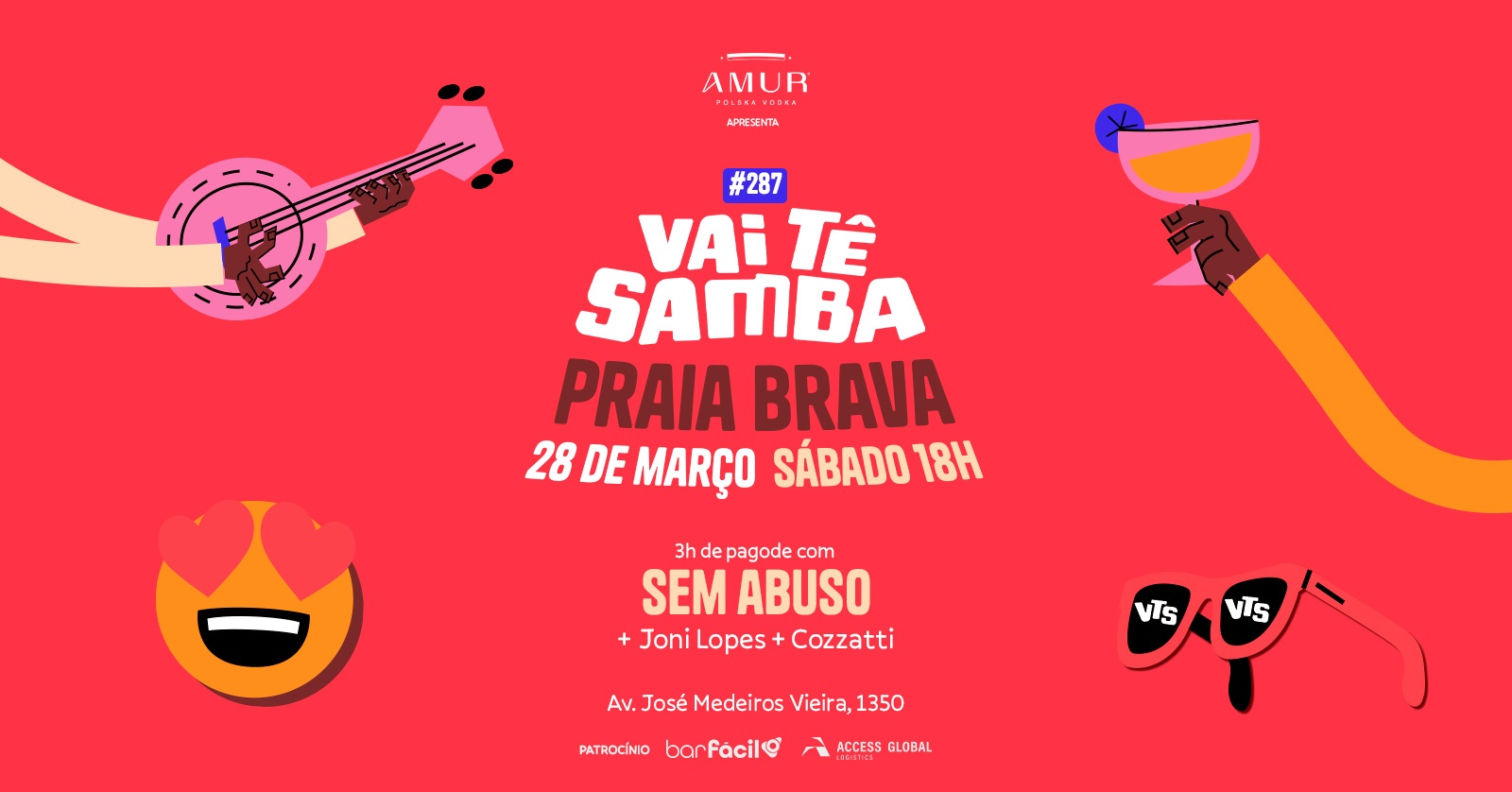 VAI TÊ SAMBA - PRAIA BRAVA - 28/03 - Itajaí, SC