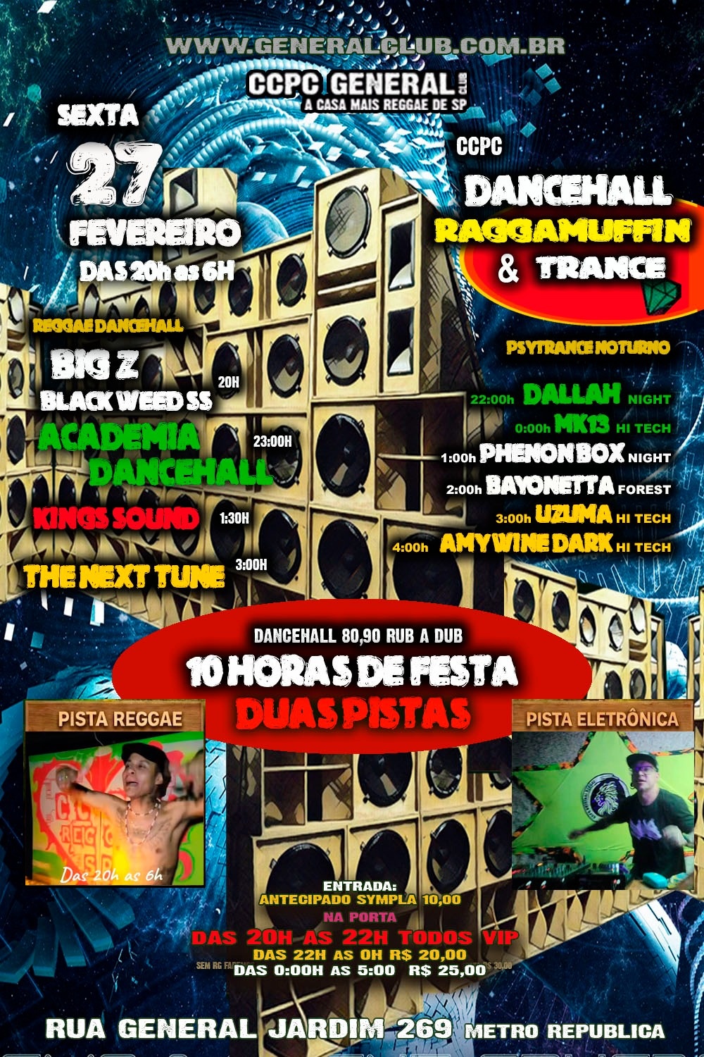 Capa do evento: CCPC SEXTA 27 FEVEREIRO das 20h as 6h - 10 horas de festa