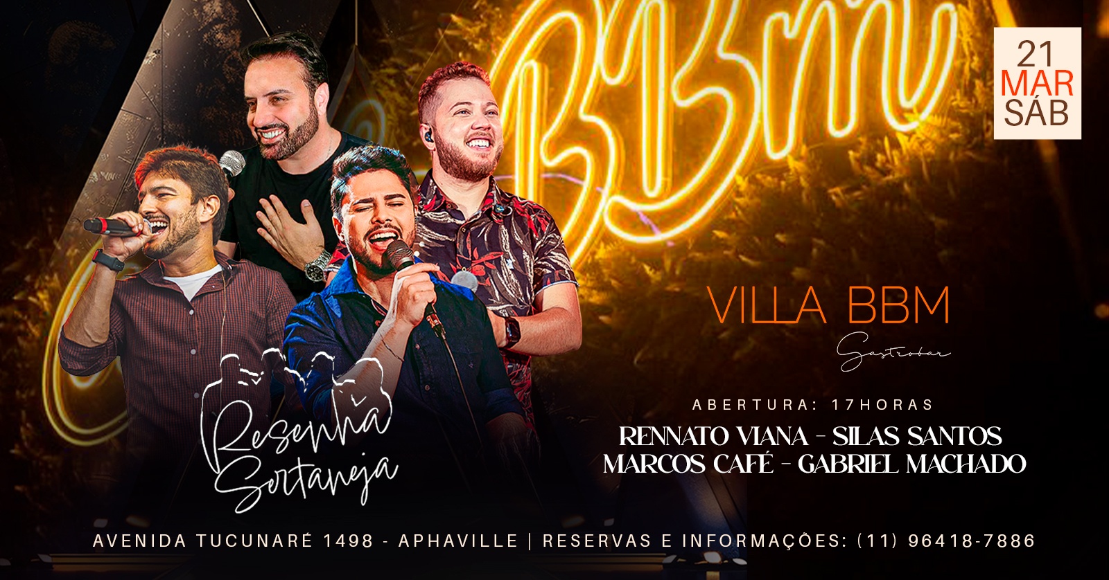 RESENHA SERTANEJA 4ª EDIÇÃO NA VILLA BBM - Barueri, SP