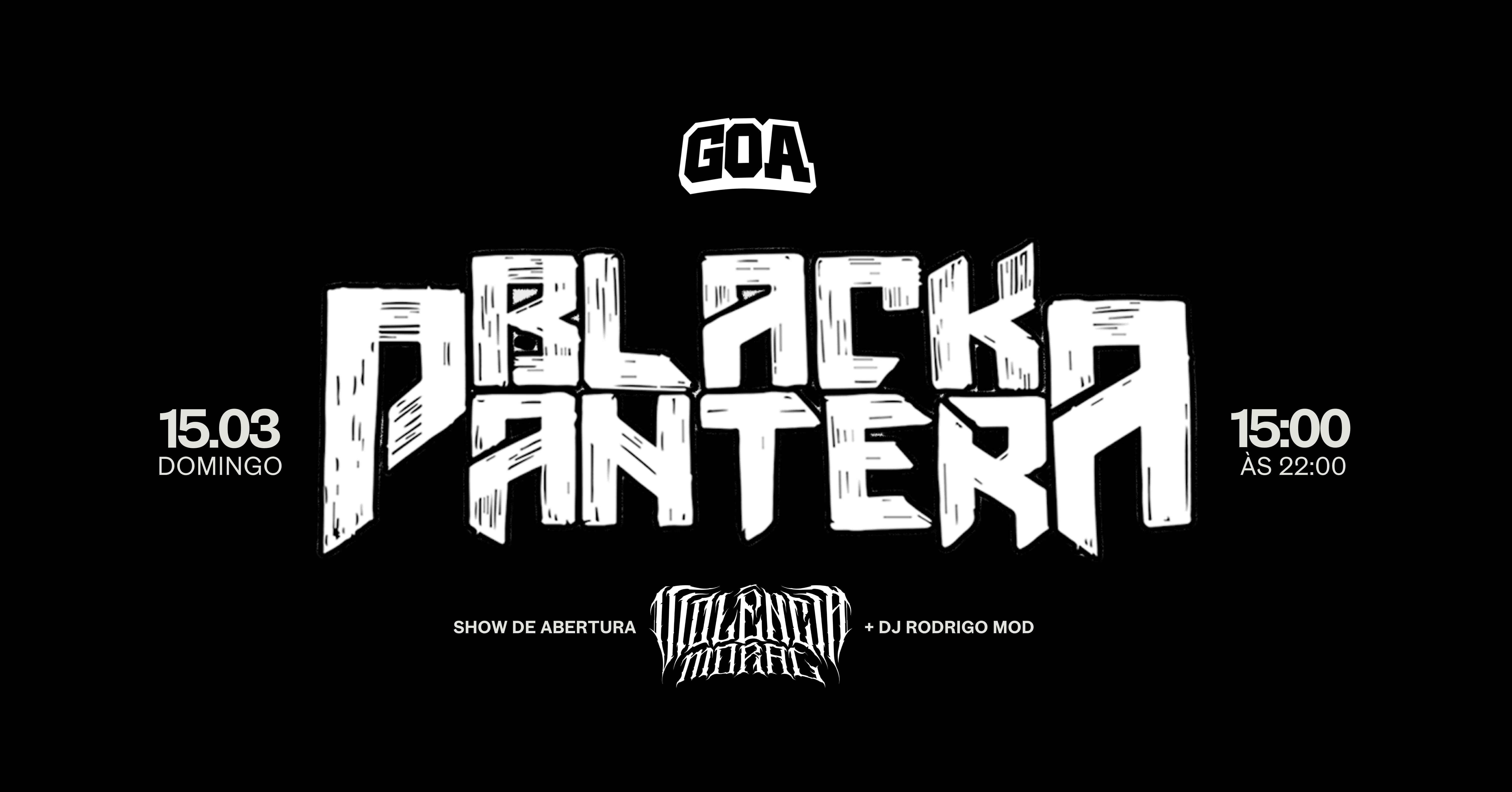 BLACK PANTERA - GOA - Ribeirão Preto, SP