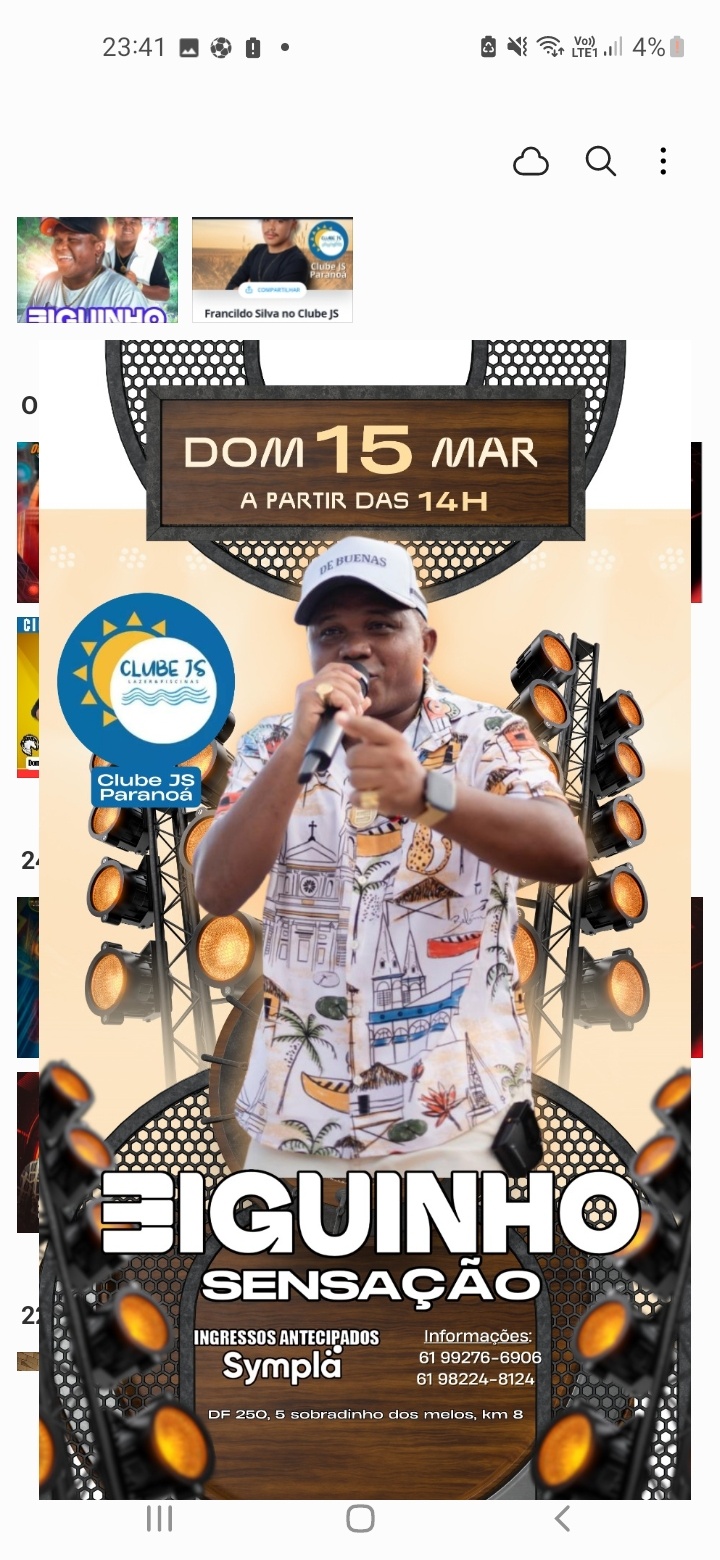 Biguinho Sensação no Clube JS - Brasília, DF