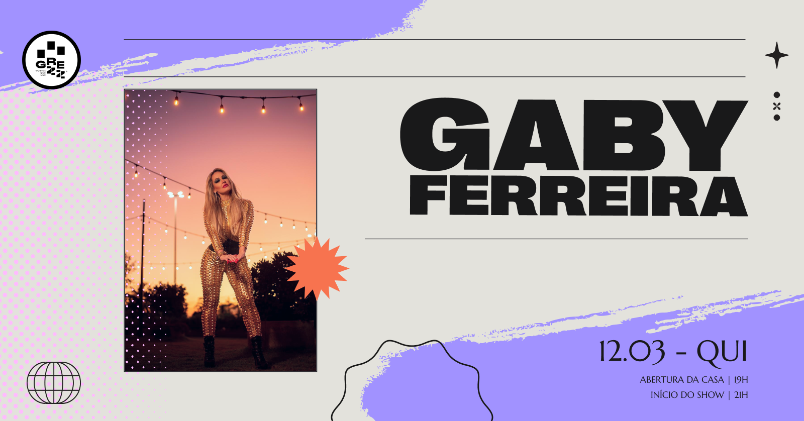 Capa do evento: GABY FERREIRA  POP DANCE EXPERIENCE