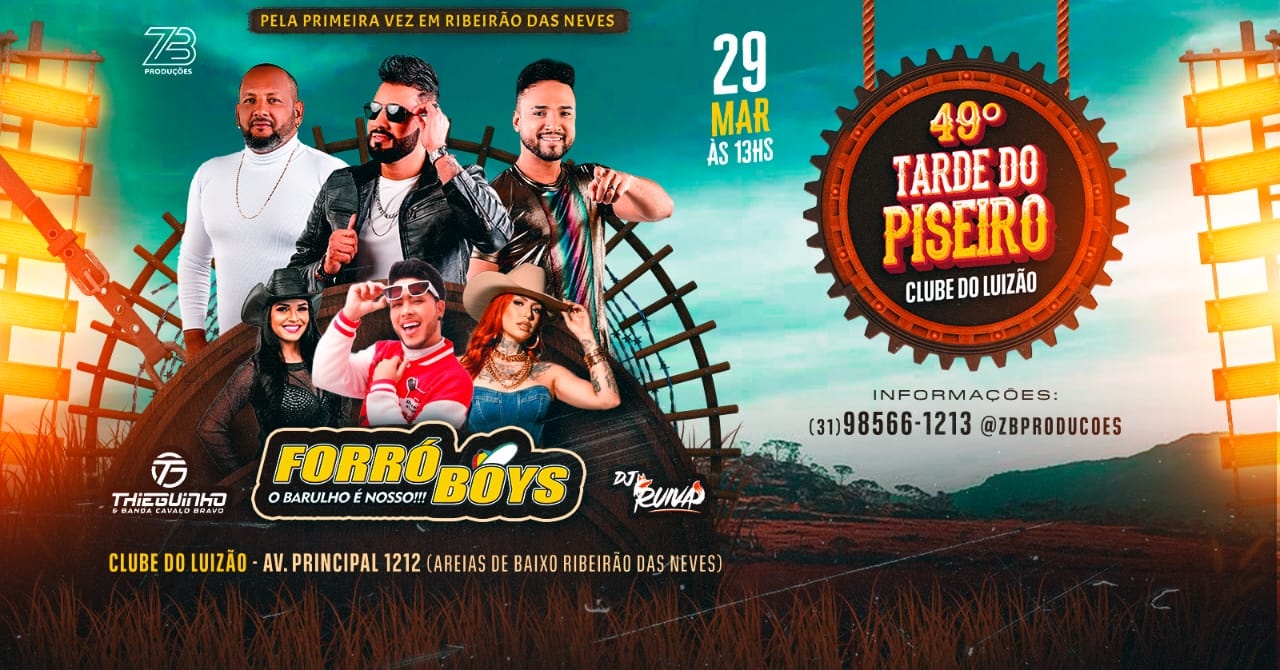 49° TARDE DO PISEIRO FORRÓ BOYS - Ribeirão das Neves, MG