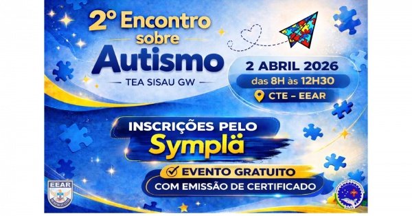 Imagem do evento 2º Encontro sobre Autismo do TEA SISAU GW