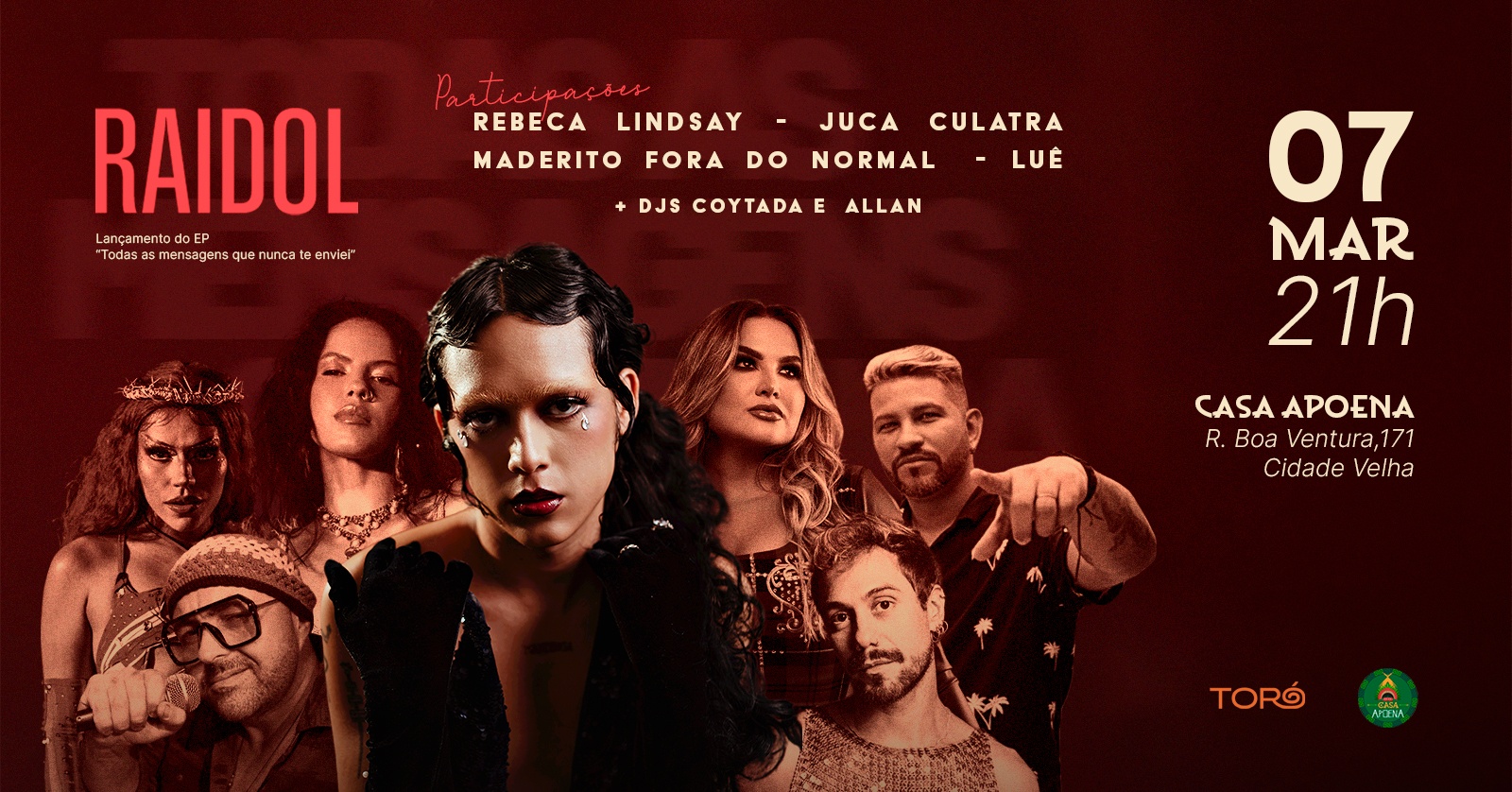 Raidol - Lançamento do EP Todas As Mensagens Que Nunca Te Enviei - Belém, PA