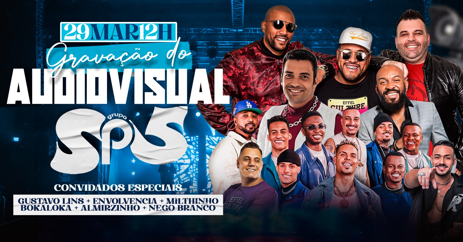 GRAVAÇÃO AUDIO VISUAL GRUPO SP5 NO VÍLLAGE - Arujá, SP