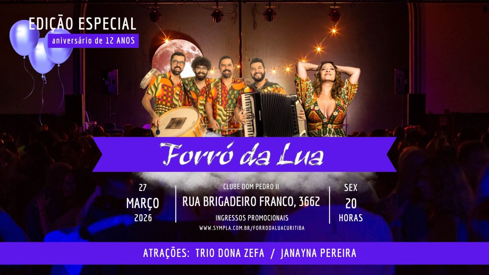 Forró da Lua - 2026 - Lua Cheia de Março - Água Verde, PR