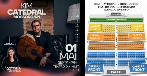 Imagem do evento Kim Catedral em Mossoró/RN