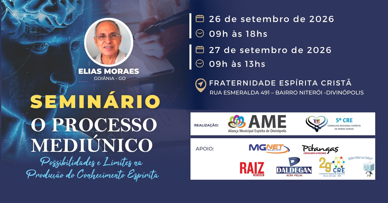 Seminário - o processo mediúnico - Elias Morais - GO