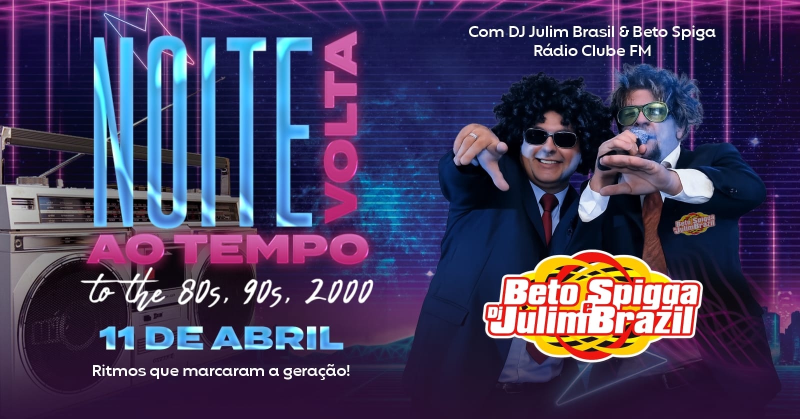 Noite Volta ao Tempo - Cravinhos, SP