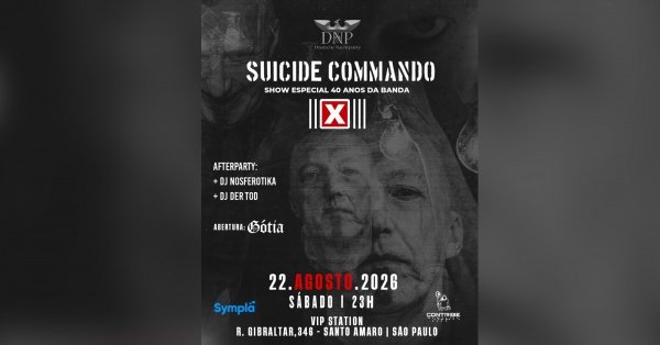 Imagem do evento SUICIDE COMMANDO + GÓTIA + DJ NOSFEROTIKA - SÃO PAULO
