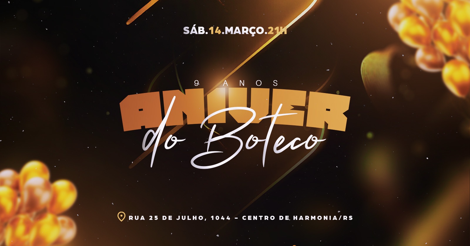 Aniver do Boteco | 14 de março - 21h - Harmonia, RS