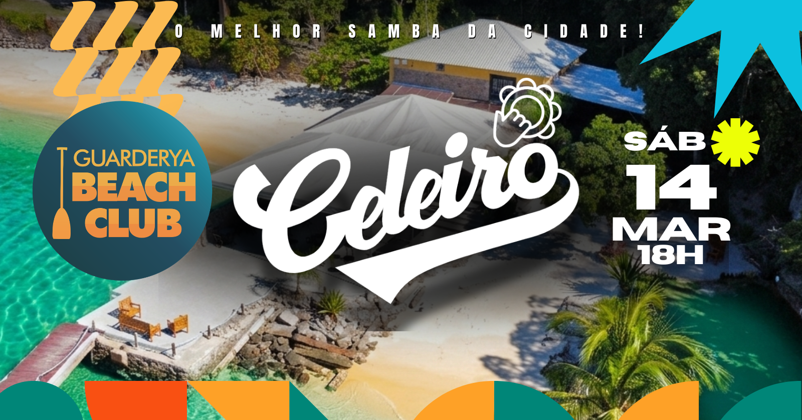 INGRESSOS: RODA DE SAMBA DO CELEIRO | GUARDERYA BEACH CLUB - NITERÓI RJ - Niterói, RJ