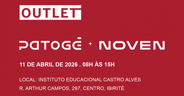 Imagem do evento Outlet Patogê + Noven Abril 2026