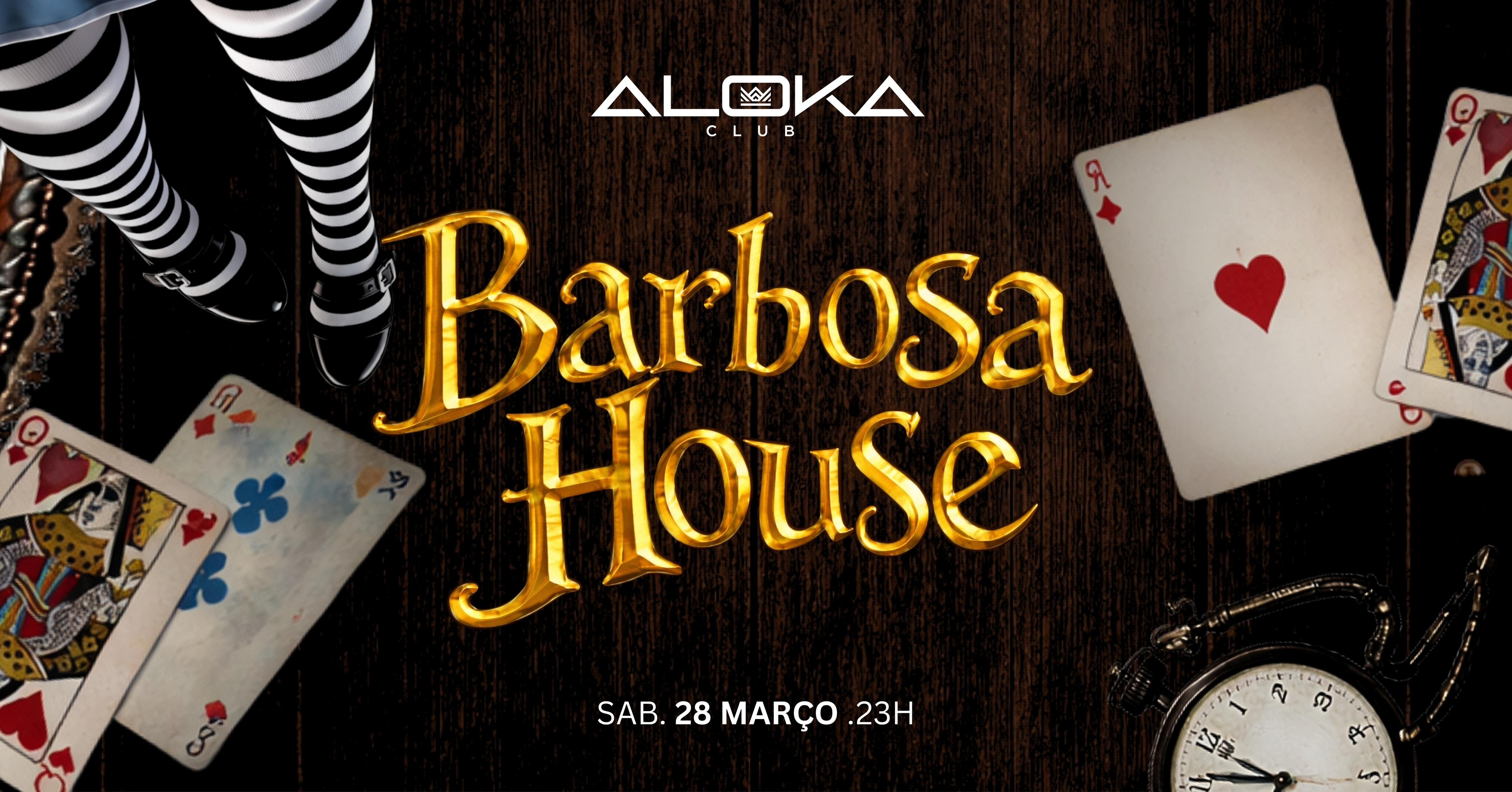 Capa do evento: BARBOSA HOUSE OPENBAR FEAT ALOKADÃO   # 3 BALADAS OPENBAR     #  SAB 28 MAR