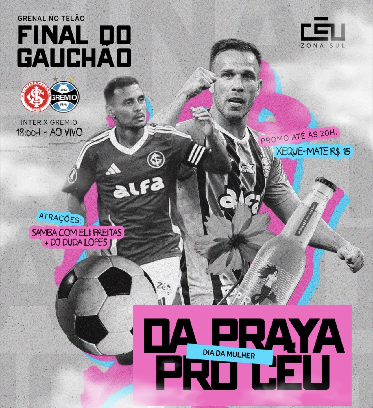 DA PRAYA PRO CEU 22/03! ESPECIAL JOGOS DA DUPLA - Porto Alegre, RS