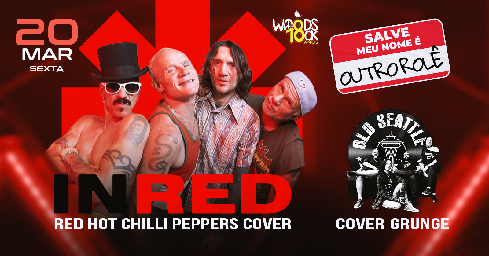 Red Hot Chili Peppers e Old Seattle no Woods - Campinas, SP