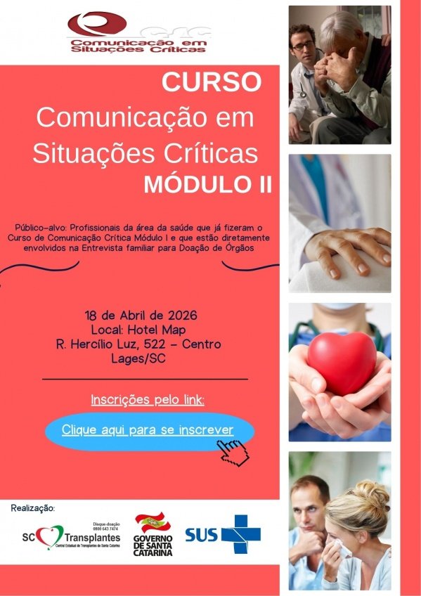 Curso de Comunicação em Situações Críticas - Módulo II em Lages - Sympla