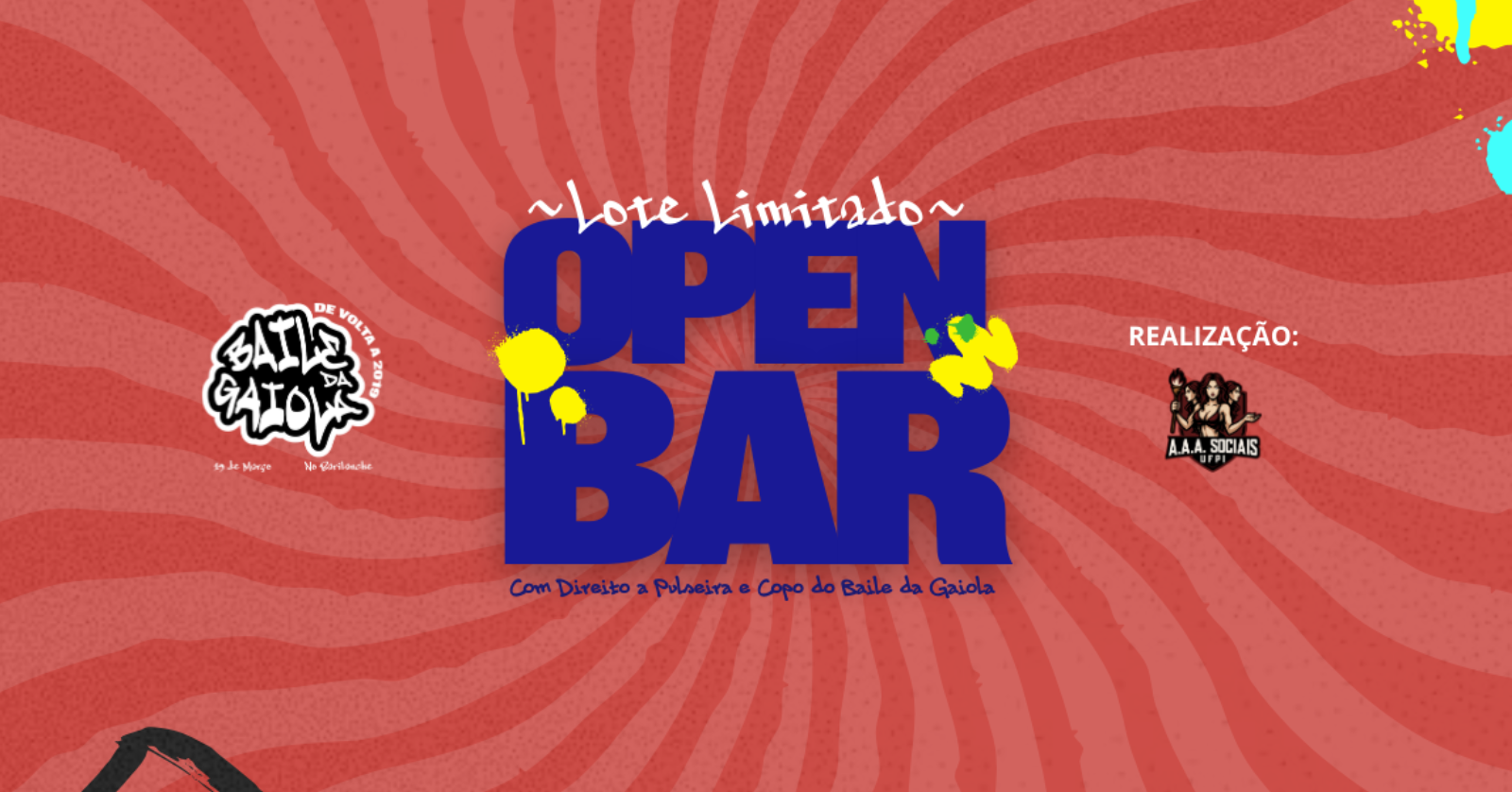 BAILE DA GAIOLA: Acesso Open Bar - Teresina, PI