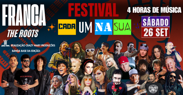 Imagem do evento Festival Cada Um Na Sua em Franca - SP - Sábado (26/09/2026)