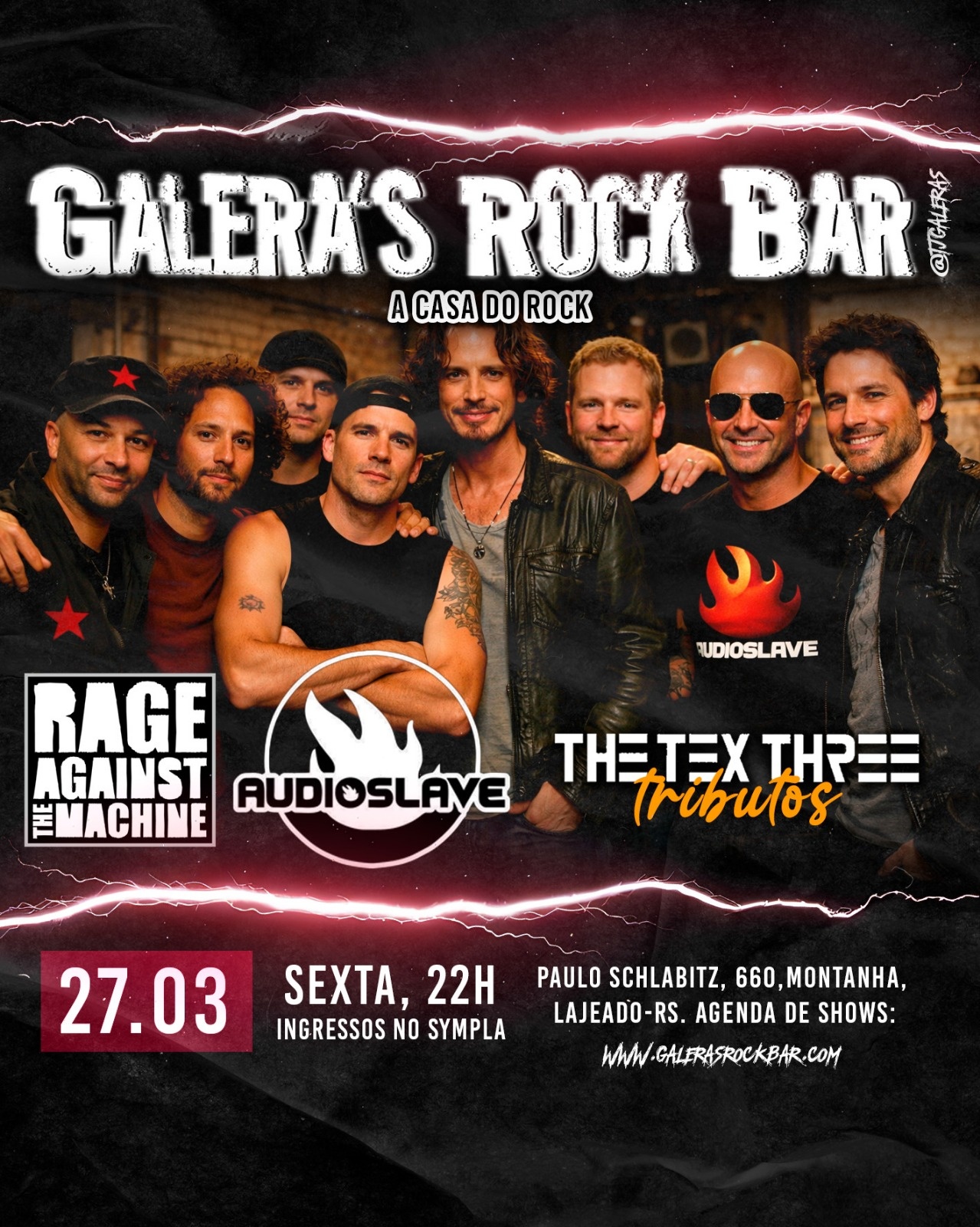 The Tex Three - Tributo Audioslave e RATM no Galera's!