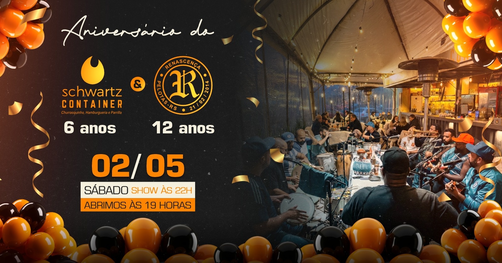 Aniversário do Schwartz com Renascença - Pelotas, RS