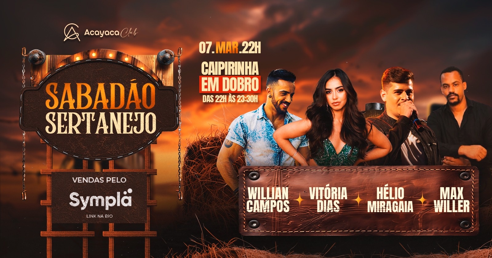 Sabadão Sertanjo - William Campos + Hélio Miragaia + Vitória Dias + Max Willer - Diamantina, MG