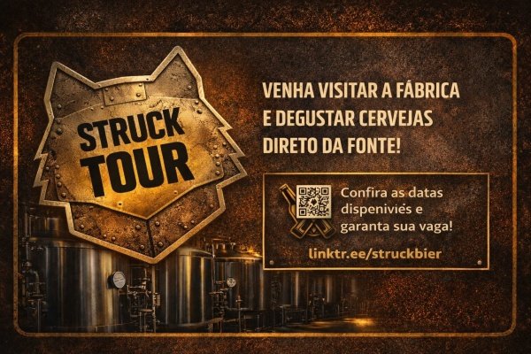 Imagem do evento Visita guiada à fábrica 11h00 - Cervejaria Struck (Bier Tour) + churrasco