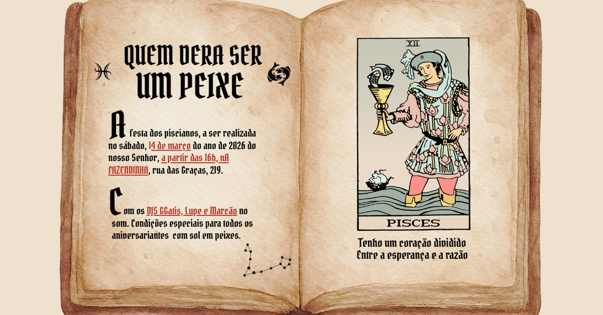 QUEM DERA SER UM PEIXE - Recife, PE